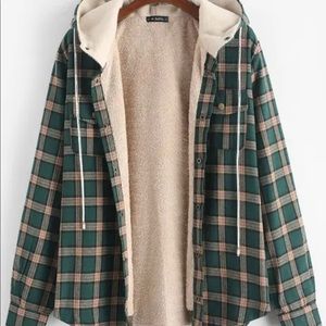 Green plaid flannel from Zaful. Originally $60. NEW WITH TAGS never been worn